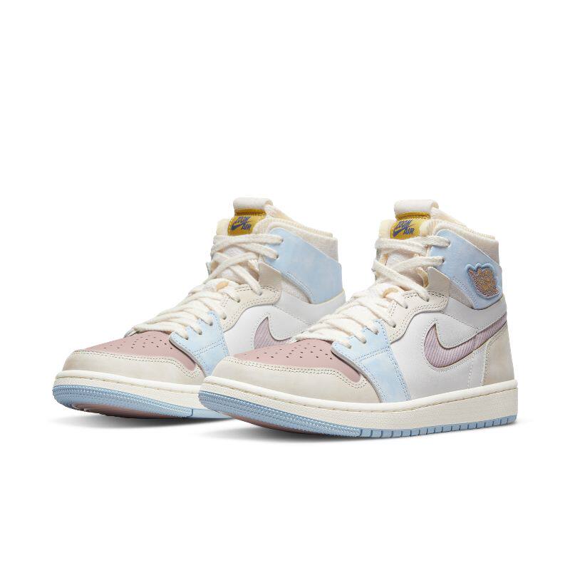 耐克air jordan 1 aj1 女 米粉 马卡龙 彩色拼接篮球鞋dq5092-651