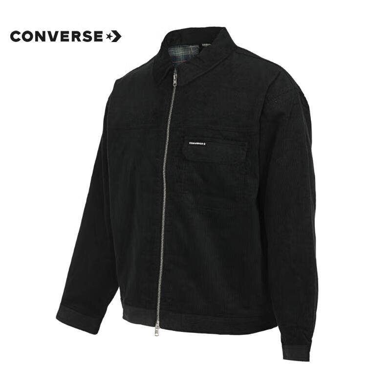 匡威Converse秋季男夹棉夹克翻领复古灯芯绒外套10025260-A03