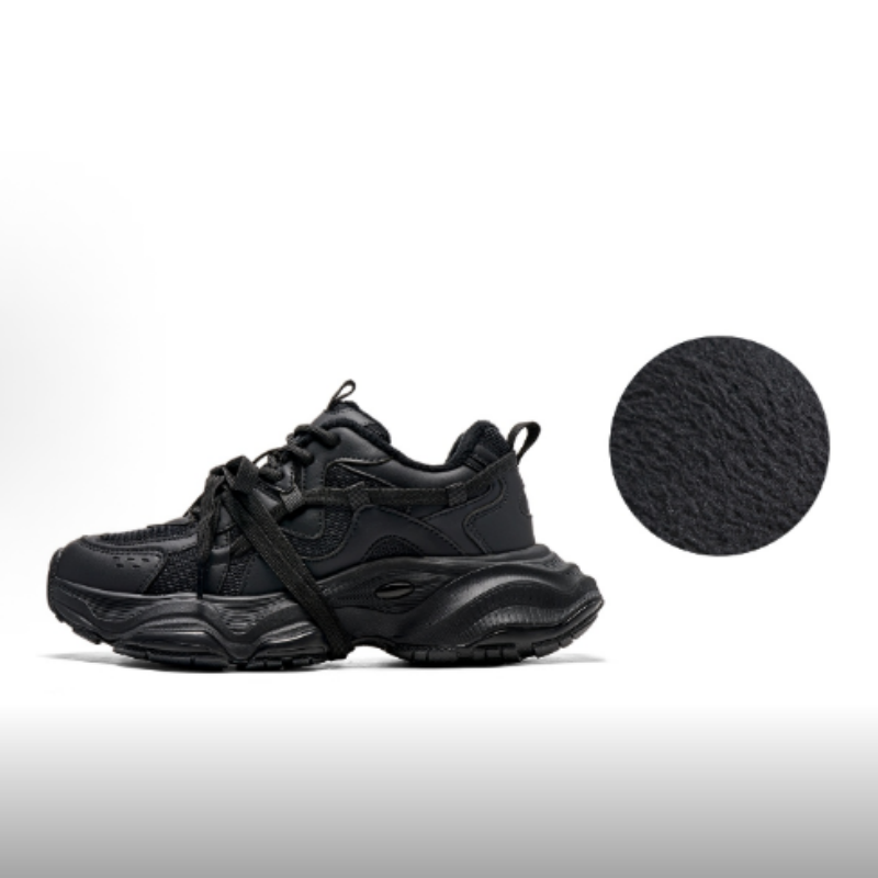 【正品】女舒适加绒内里休闲保暖低帮老爹鞋K0D85MC37CJ