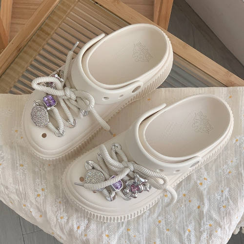 【正品】女款厚底增高凉拖萌趣可爱洞洞鞋 K0F25LL56CJ-0106