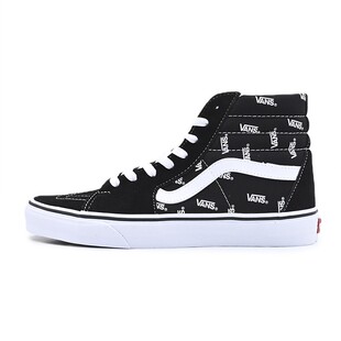 VN0A32QGQW7 HI高帮经典 板鞋 黑白LOGO男女款 Vans范斯正品 SK8