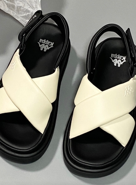 【正品】女款轻便时尚拼色厚底运动魔术贴沙滩凉鞋K0E45LL50J-012