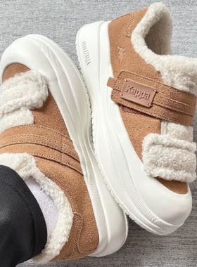 【正品】女子魔术贴保暖加绒生活休闲鞋K0F65CC09CA-6374