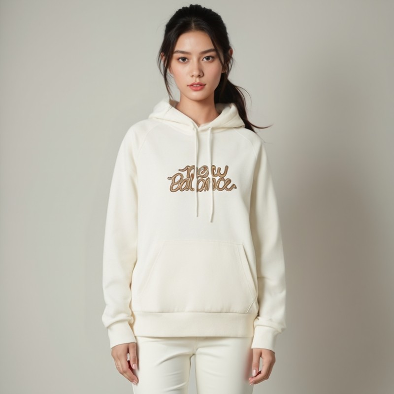 【正品】New Balance 女子连帽针织套头卫衣AWT13345-SST