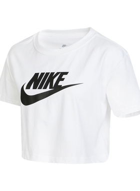 NIKE耐克女子夏季新款运动休闲短款训练短袖T恤BV6176-100