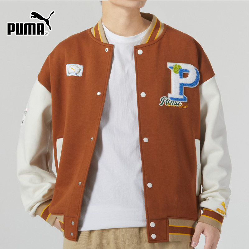 PUMA彪马男女装2024冬季新款宽松运动夹克棒球服外套625797-81