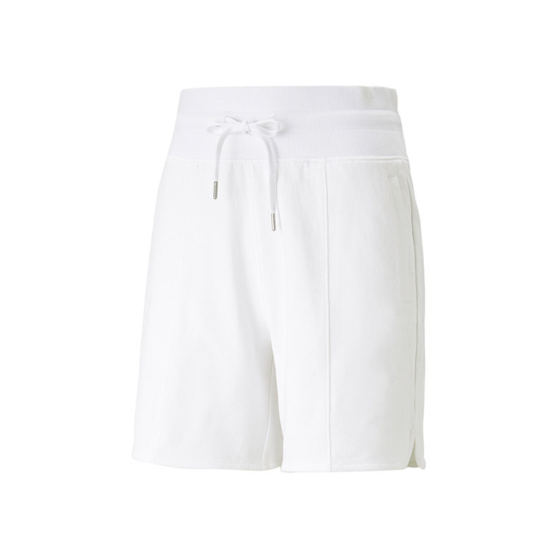 Puma彪马短裤女款裤子夏季新款中裤抽绳修身运动休闲裤676692-02