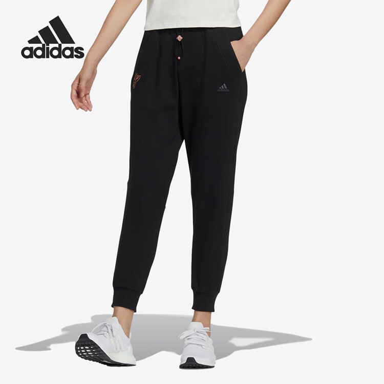 Adidas阿迪达斯春季新款女子运动训练休闲长裤HZ3001