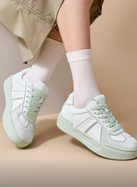 【正品】女款时尚潮流拼色防滑耐磨板鞋K0E25CC64