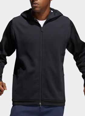 Adidas阿迪达斯春季新款男子运动训练连帽外套 H35944