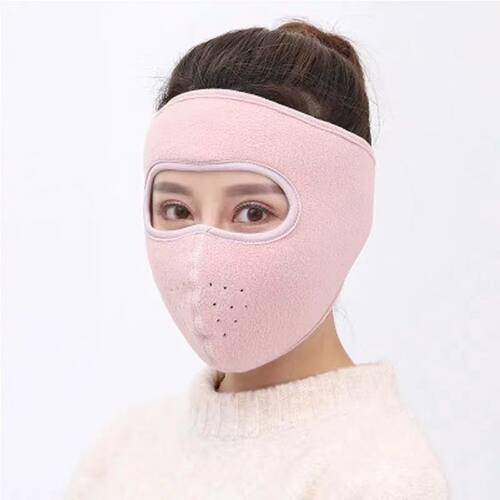 秋冬面罩防寒防风摇粒绒保暖加厚骑行护颈脖耳男女口罩全脸大面罩