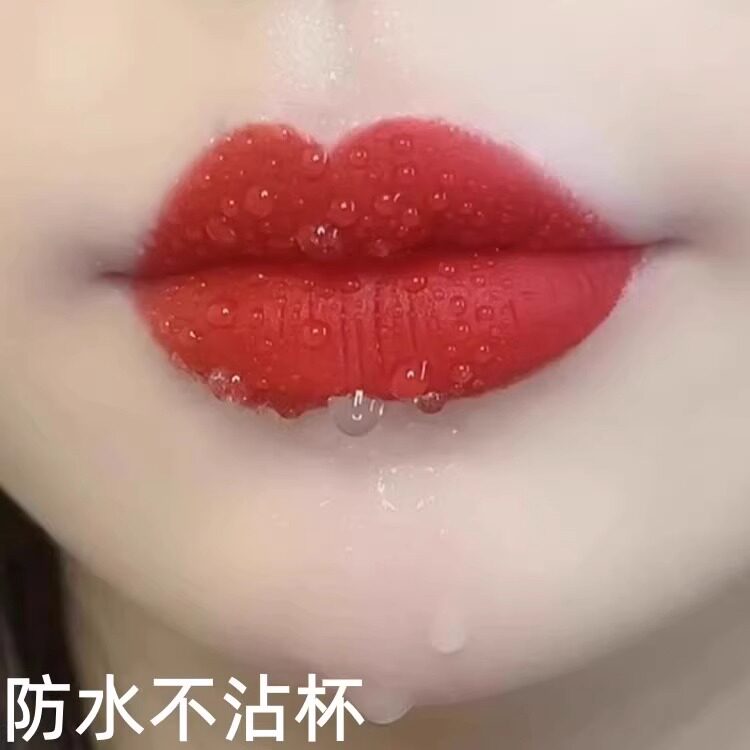 李佳琪推荐不沾杯不掉色口红雨衣姨妈正红色唇釉滋润防水持久正品