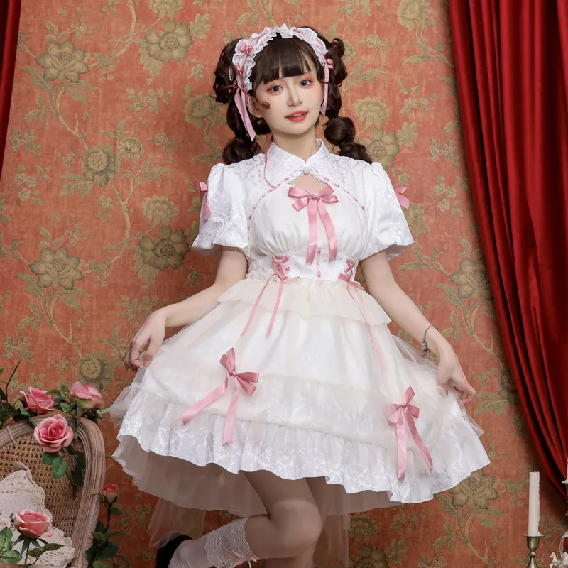 筱筱家咿哟咪lolita裙原创正版恋芙曲洛丽塔洋装短袖op日常轻lo裙