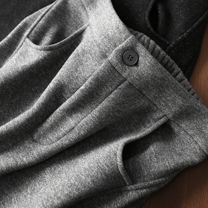 淘么淘 梨形福音 休闲百搭保暖加绒后松紧高腰阔腿弧形弯刀裤新款,女装/女士精品,休闲裤,淘宝优惠券,粉丝福利购,淘宝优惠卷