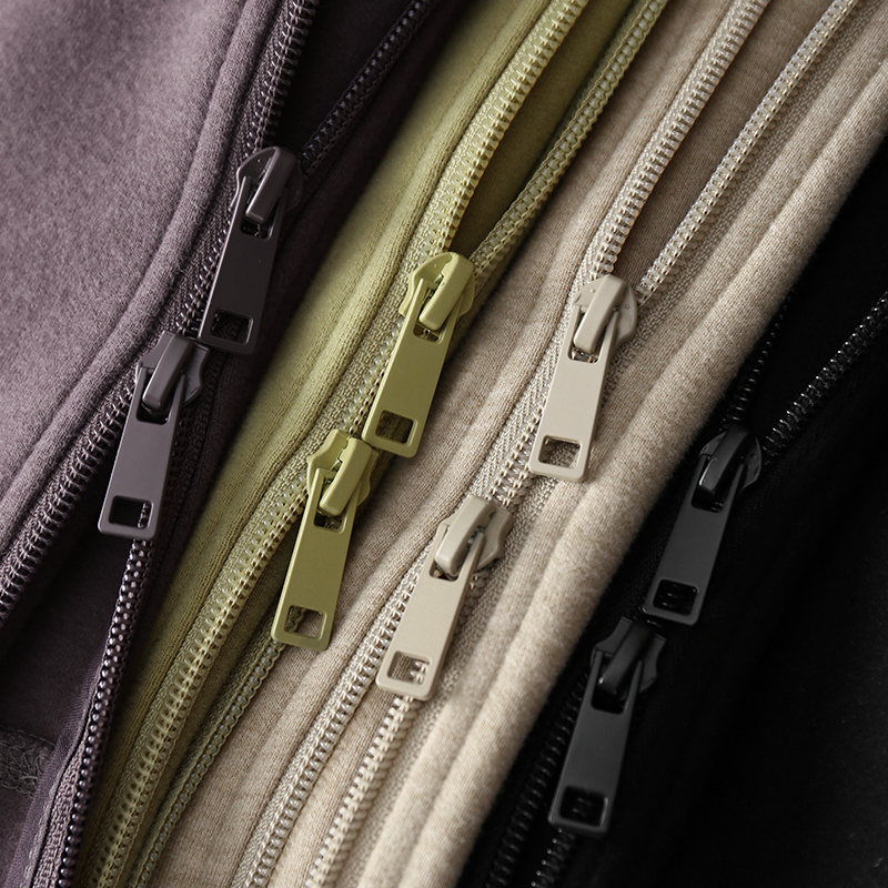 淘么淘 立马小蛮腰 立体剪裁修身显瘦磨毛双拉链立领卫衣外套新款