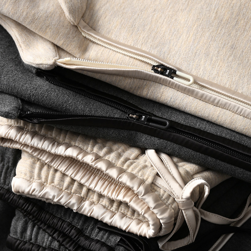 淘么淘 时髦撞色边合身立领羊毛卫衣外套+松紧抽绳卫裤套装分开售,女装/女士精品,时尚套装,淘宝优惠券,粉丝福利购,淘宝优惠卷