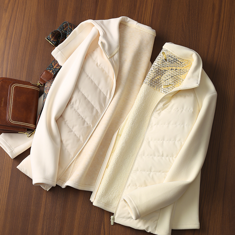 淘么淘 薄且暖 白鸭绒蓄热轻薄修身立裁显瘦连帽/立领羽绒服外套