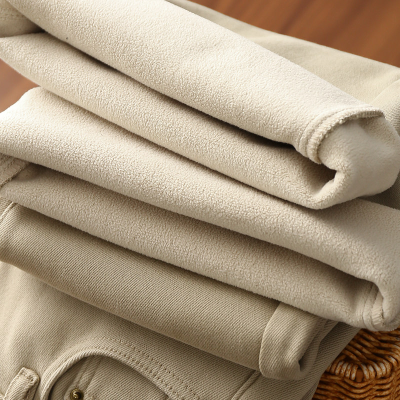 淘么淘 "筷子腿"牛仔裤 保暖加绒显瘦高腰微喇长裤女25新款+腰带,女装/女士精品,牛仔裤,淘宝优惠券,粉丝福利购,淘宝优惠卷