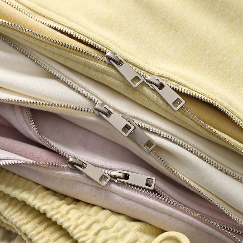 淘么淘 省心穿搭 连帽双拉链卫衣外套+抽绳高腰卫裤两件套女春款,女装/女士精品,时尚套装,淘宝优惠券,粉丝福利购,淘宝优惠卷