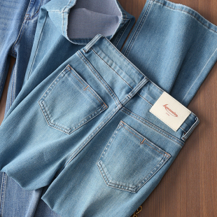 显腿直双版 型封神 本四面弹小个 常规版 淘么淘 牛仔直筒微喇裤 版