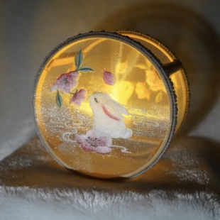 原创手工花灯 刺绣灯笼 非遗灯笼