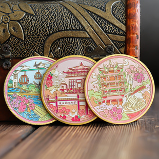 武汉黄鹤楼东湖古德武汉大学纪念品城市纪念章旅游打卡礼物品文创