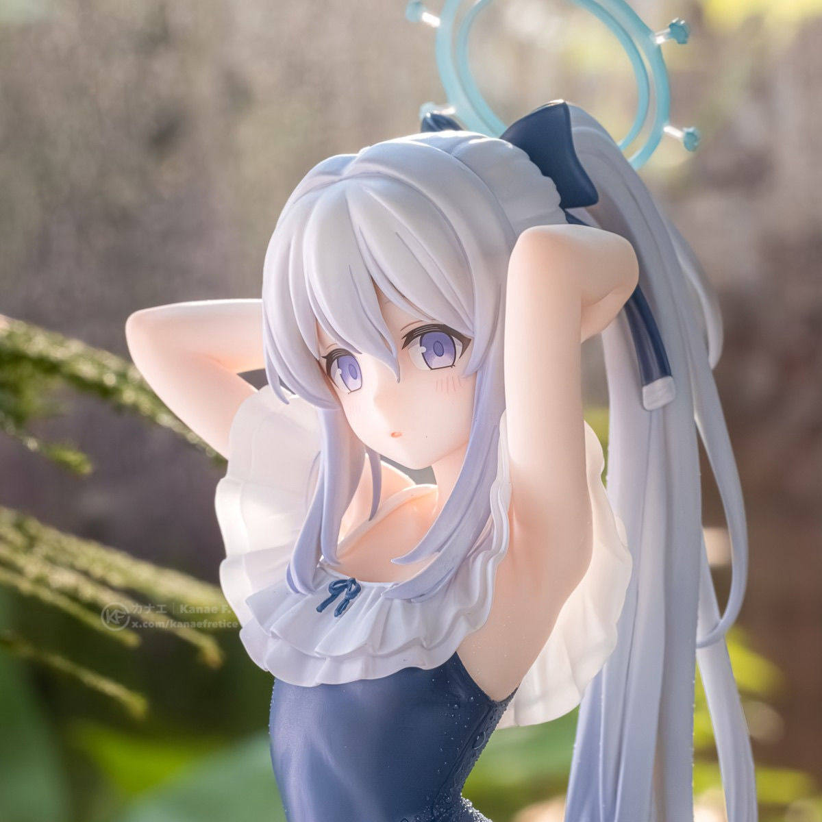 【全款】蔚蓝档案美少女月雪宫子水着机箱泳装摆件手办模型玩具礼