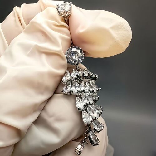 重工流苏遮挡肚脐环超闪肚脐扣belly button ring