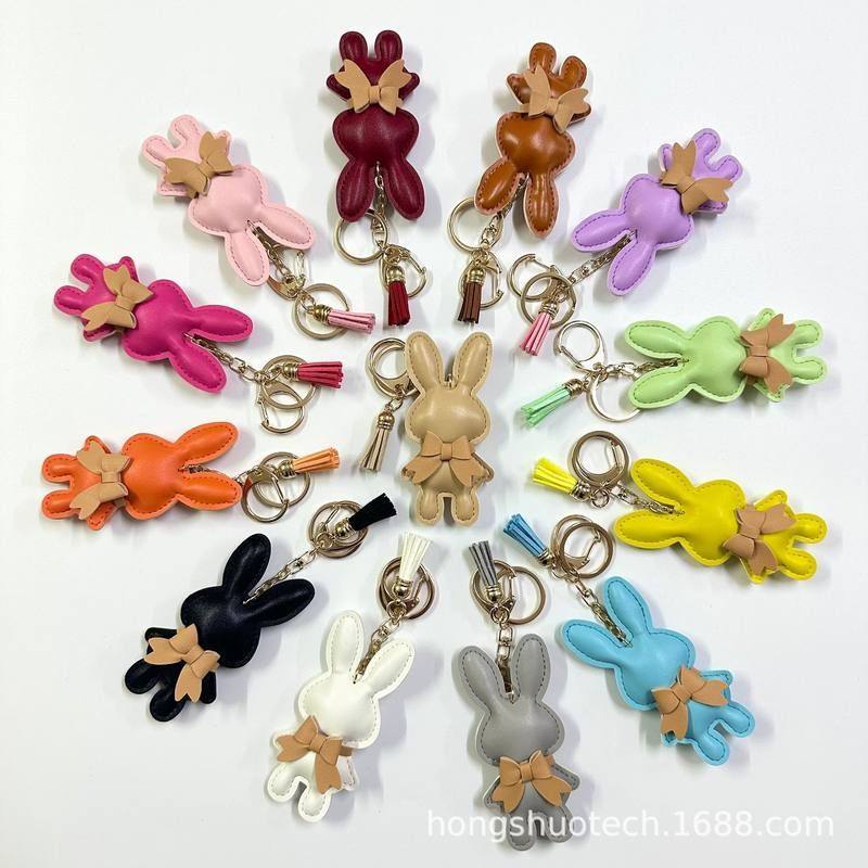 创意兔子包包挂件皮质汽车钥匙扣挂件小兔子手机壳贴片手腕带挂饰,节庆用品/礼品,挂饰/生肖挂饰,淘宝优惠券,粉丝福利购,淘宝优惠卷