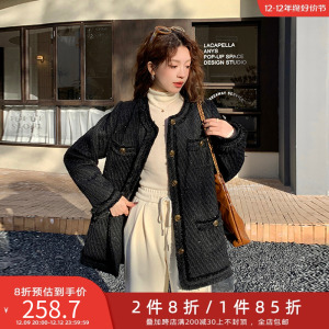 两件八折五季家大码胖mm冬装2023年新款法式复古小香风羽绒服外套
