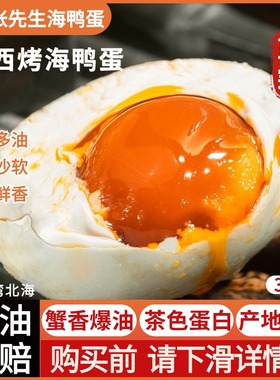 西哥海鸭蛋广西北海特产红树林海鸭蛋烤海鸭蛋咸鸭蛋正宗流油整箱