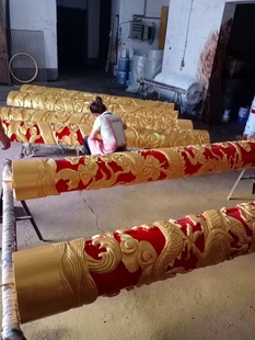 定做中式木柱装饰木雕寺庙实木罗马柱龙柱盘龙单龙祥云龙凤佛龛柱
