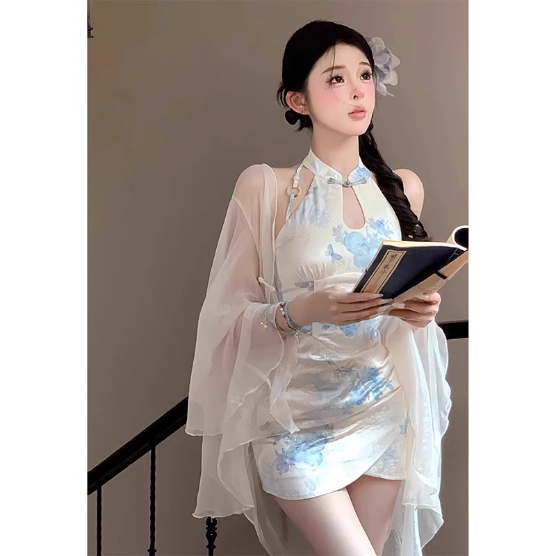 清仓反季外贸品牌折扣女装新中式国风冰丝防晒衣女夏季空调衫上衣