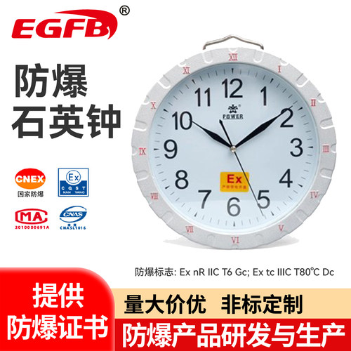 车间仓库使用钟表工业化防爆石英钟
