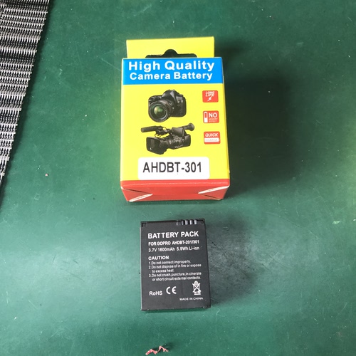AHDBT‑301电池 GoPro Hero3 Hero3+运动相机备用锂电池 3.7v