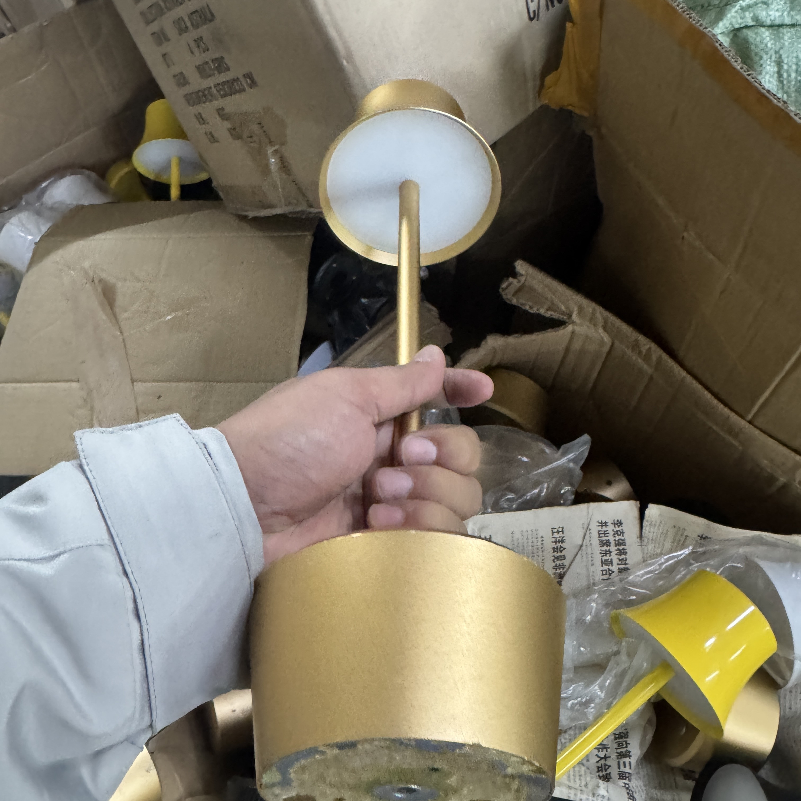 金属台灯 半成品 缺配件盖子 高端大气 DiY精品 随机发