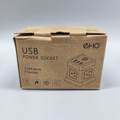 美规台湾越南 110V多功能插座转换器魔方立式带3USB手机20W快充