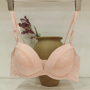 无钢圈VN侧收24新款韩国原单青春甜美时尚灵动靓丽蕾丝女内衣文胸