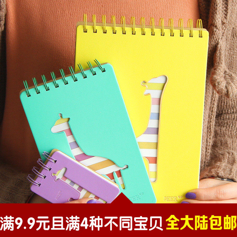 人氣熱賣韓國文具雅莎卡壹路有妳上翻線圈本糖果色小鹿通用筆記本在類目 電子詞典/電紙書/文化用品, 紙張本冊, 筆記本/記事本中 - 來自Buy2taobao.com提供專業的淘寶代購服務