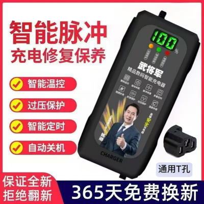 数显自动断电电动车电瓶车充电器48V60V72V20AH两轮三轮电车通用