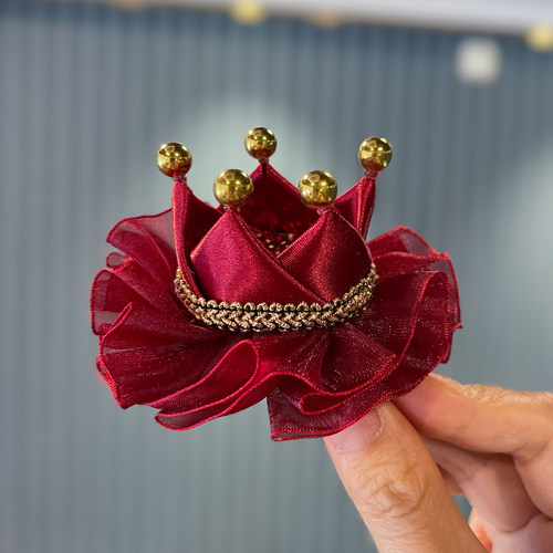 韩版皇冠纱裙女童发夹