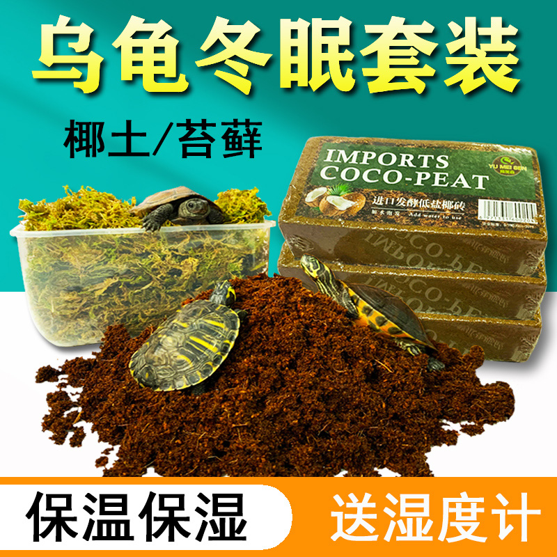 乌龟冬眠用品过冬保暖青苔