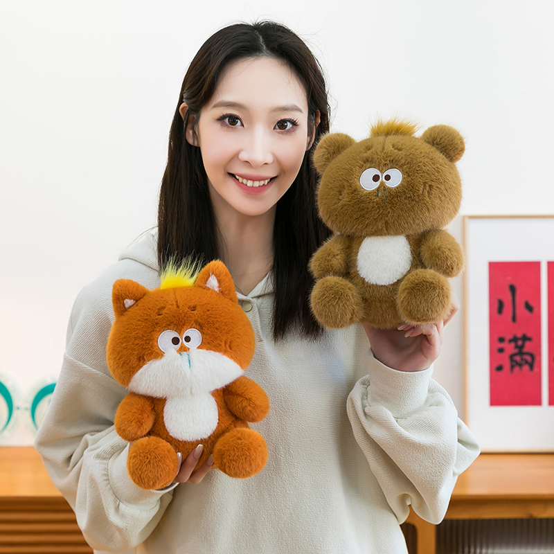 鼻涕恐龙狐狸丑萌搞怪公仔猫咪毛