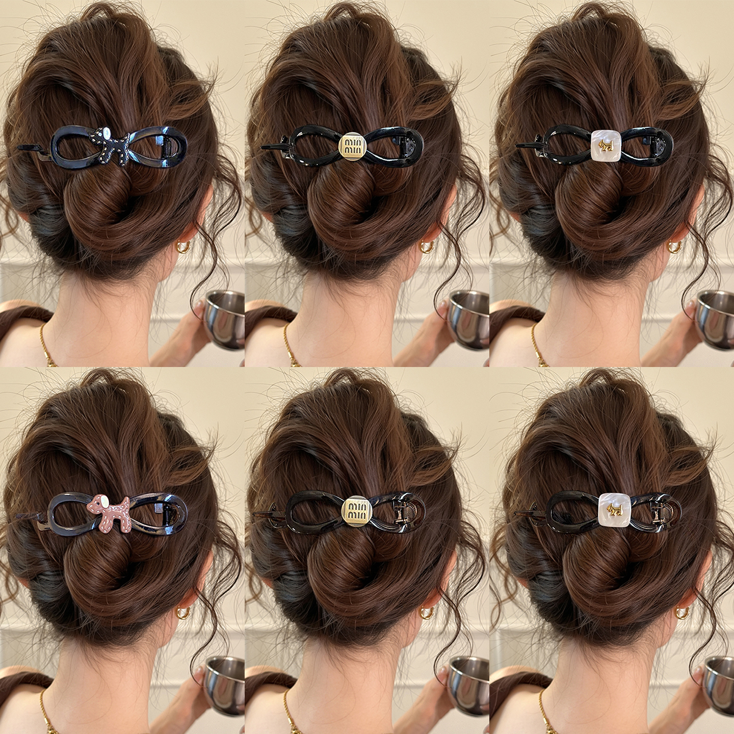 安全不硌头发夹后脑勺盘发一字夹