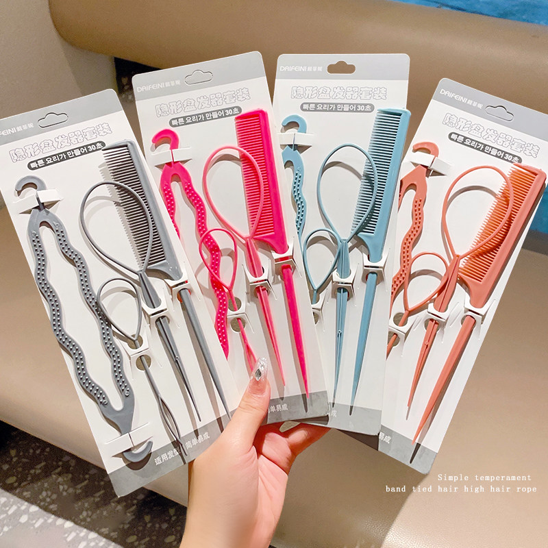 女童拉发针小号彩色丸子头盘发神器懒人造型器扎头发橡皮筋扎发针,饰品/流行首饰/时尚饰品新,发饰,淘宝优惠券,粉丝福利购,淘宝优惠卷