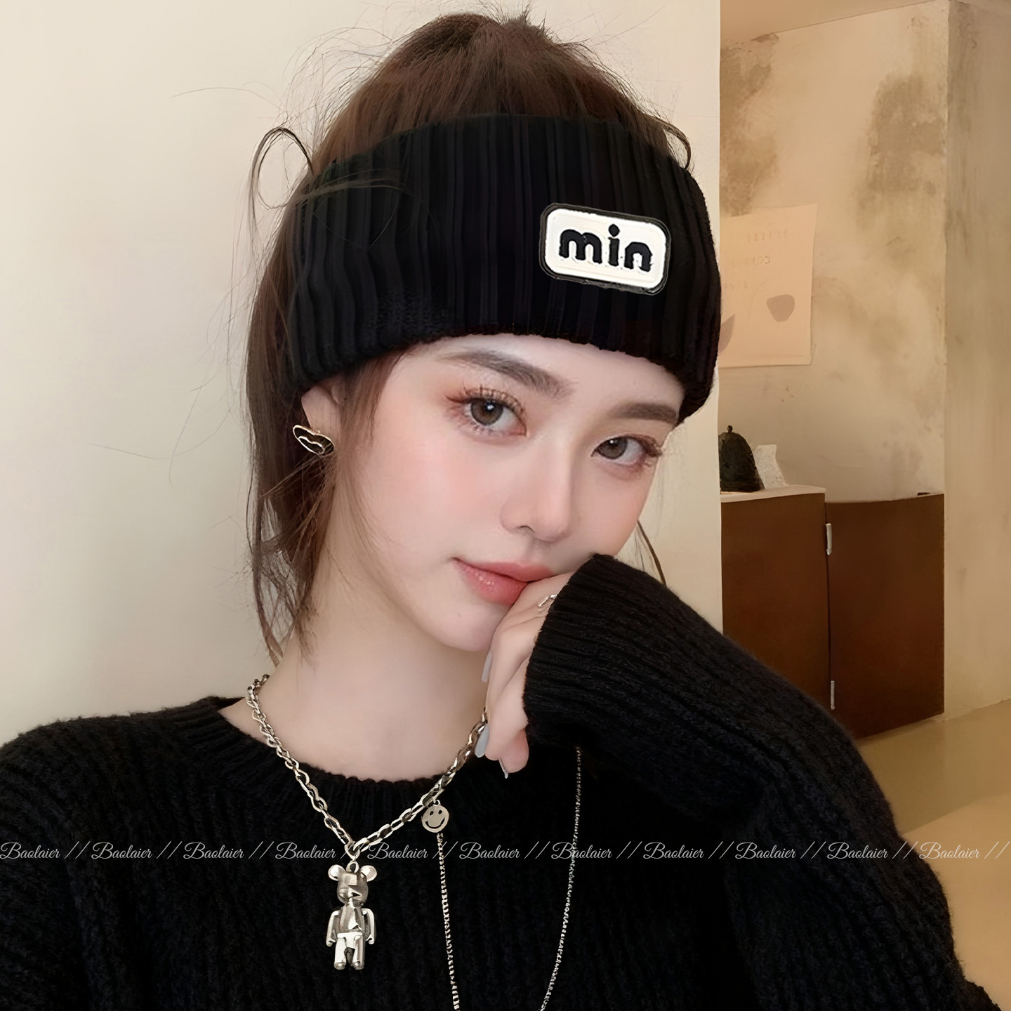 护额防风外出发带月子防风发箍