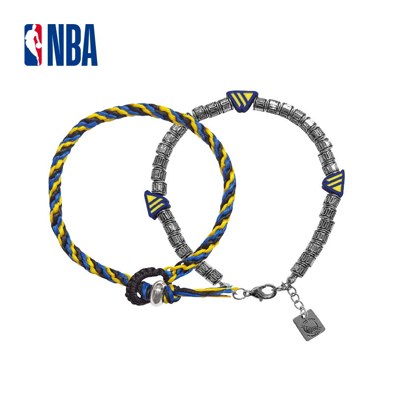 NBA复古编制手绳手链套装勇士湖人时尚潮流个性百搭手环篮球周边