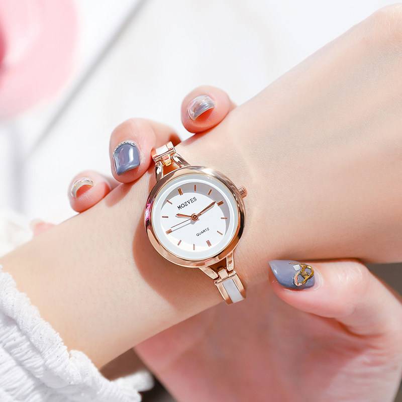 正品茉莉香水手表女士石英表防水简约时尚学生陶瓷套装品牌潮女表
