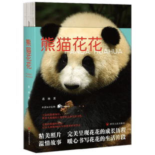 【赠书签*2+明信片*4】熊猫花花 蒋林 著 大熊猫和花成长历程知识问答科普小说记录花花的作品超多萌照 文学