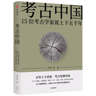 【新华荐书年度好书】考古中国  15位考古学家说上下五千年许宏唐际根雷雨等三星堆秦始皇陵长城彩陶青铜器历史中信
